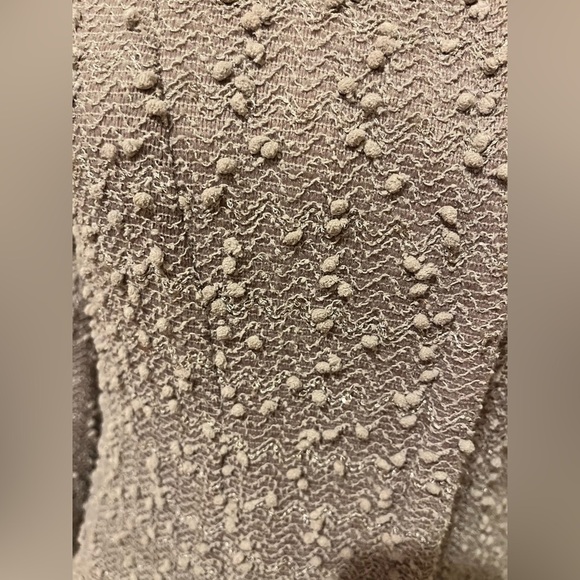 Elegant Song & Sung Stretch Tweed Coat in Taupe, size Small - Picture 5 of 9